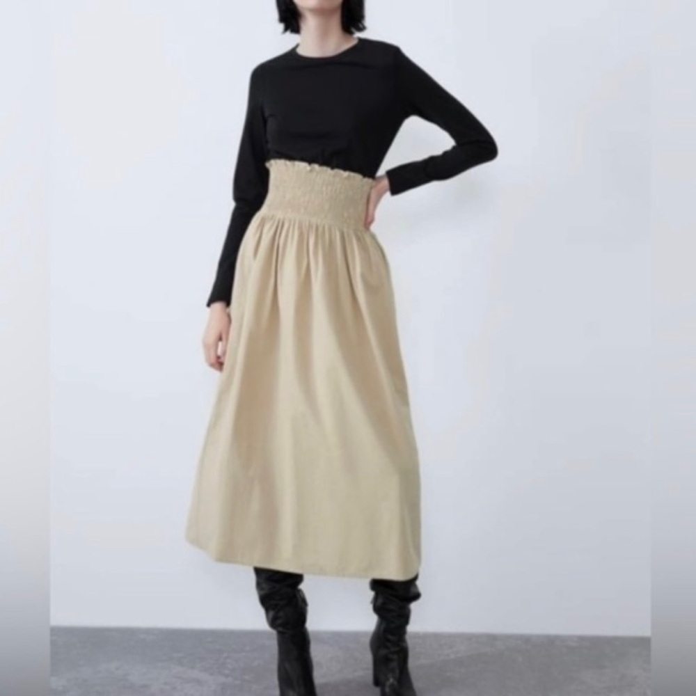 Zara two toned midi dress size S